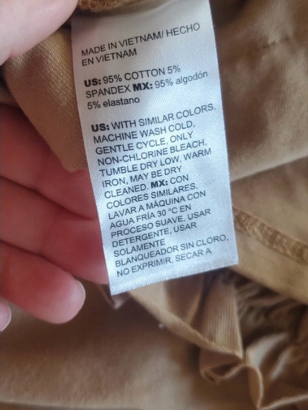 Chico's Tan Ruffle-Front Chemise - Picture 6 of 6